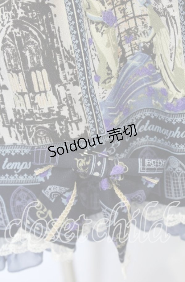 画像3: metamorphose / 薔薇の聖堂ミディアムジャンパースカート  ネイビー O-25-10-10-058-ME-OP-IG-OS (3)