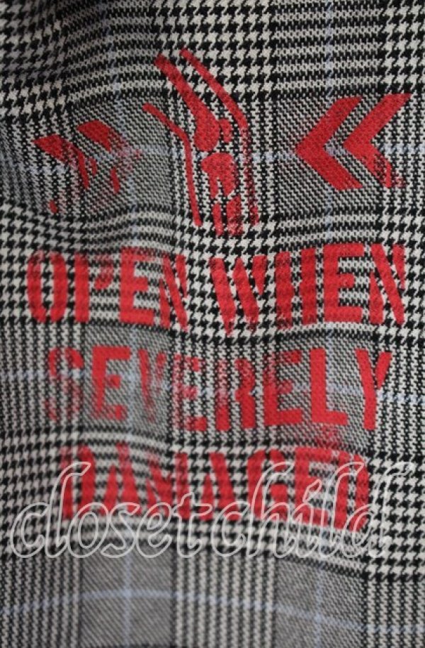 画像2: MILKBOY / グレンチェックパンツ  グレー O-25-10-10-074-MB-PA-IG-ZT311 (2)