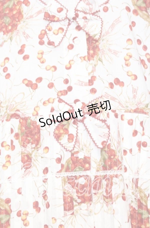 画像2: PINK HOUSE / チェリーブロッサムフラワーバスケットジャンパースカート【お直しあり】  シロ O-25-10-10-079-LO-OP-IG-ZI (2)