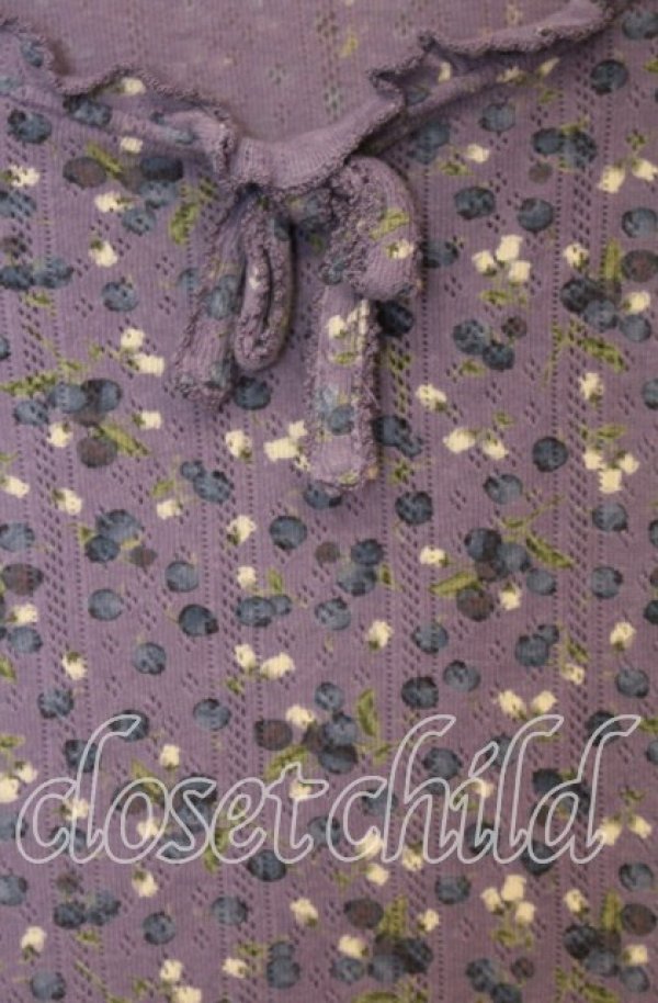 画像2: PINK HOUSE / ベリープリントTシャツ【お直しあり】  パープル O-25-10-10-083-LO-TO-IG-ZT054 (2)