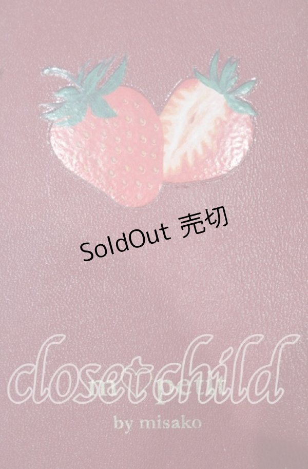 画像2: m petit by misako / AMハートミラー付ポーチ  アカ O-25-10-10-011-LO-ZA-IG-ZT386 (2)