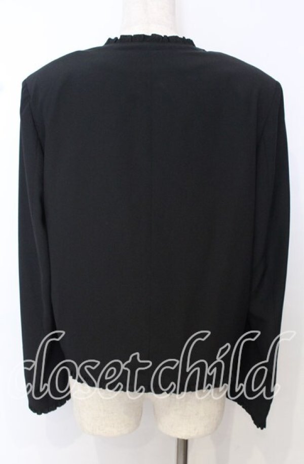 画像3: PINK HOUSE / タック梨地ジャケット  クロ O-25-10-10-091-LO-JA-IG-OS (3)