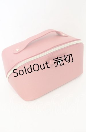 画像: m petit by misako / ビジューリボンポーチ  ピンク O-25-10-10-012-LO-ZA-IG-ZT386