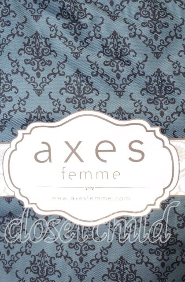 画像2: axes femme / フラワーパネル柄トートバッグ  グリーン O-25-10-10-013-AX-BG-IG-ZT-K012 (2)