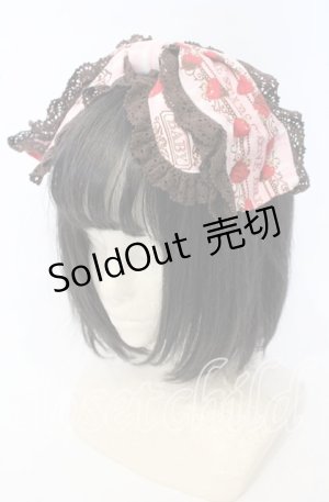 画像: BABY,THE STARS SHINE BRIGHT / Strawberry Loves Chocolate柄カチューシャ  ピンク O-25-10-10-022-BA-AC-IG-OS