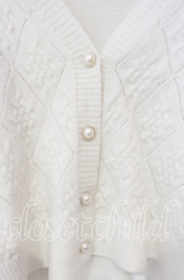 画像2: 【SALE】axes femme / ニットカーディガン  オフ O-25-10-11-023-AX-TO-IG-ZT029 (2)