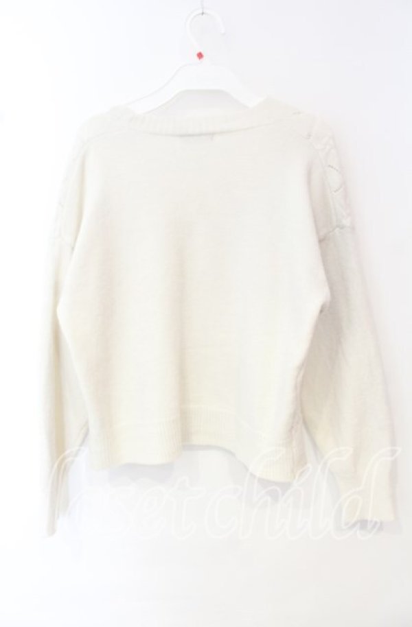 画像3: 【SALE】axes femme / ニットカーディガン  オフ O-25-10-11-023-AX-TO-IG-ZT029 (3)