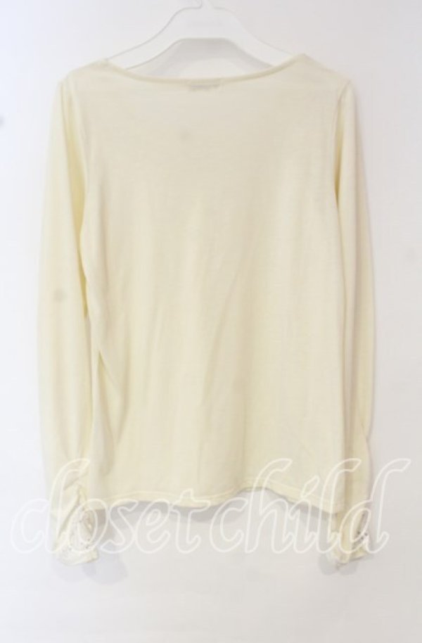 画像4: axes femme / ビジュー配色カットソー  生成り O-25-10-11-024-AX-TO-IG-ZT052 (4)