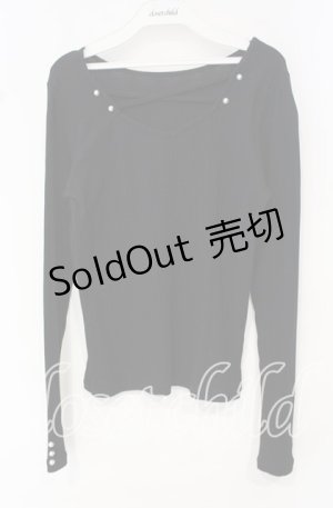 画像: axes femme / リブニットカットソー F クロ O-25-10-11-030-AX-TO-IG-OS