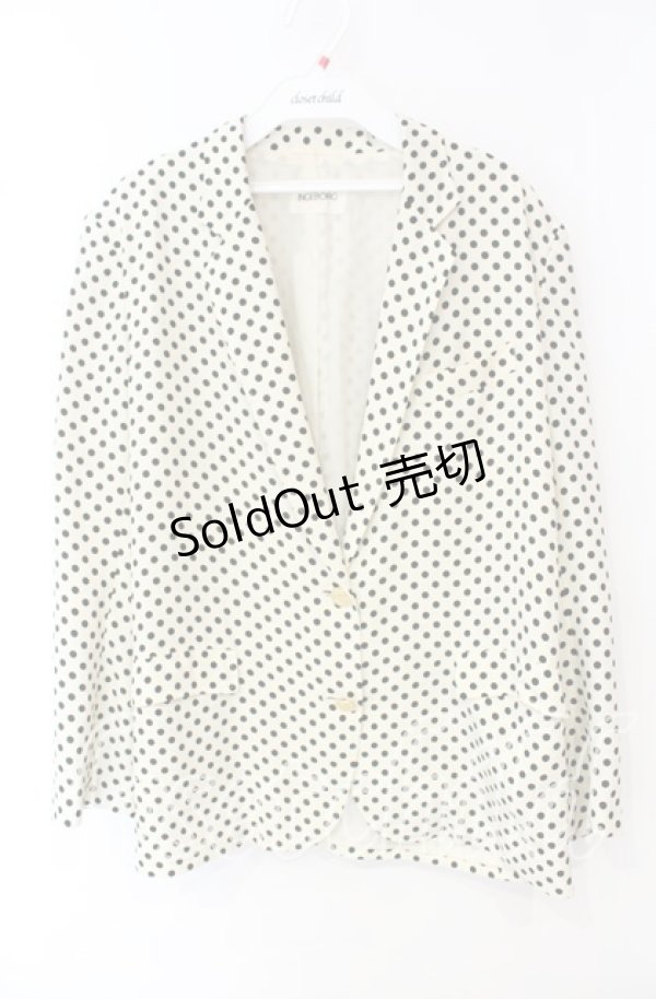 画像1: 【SALE】INGEBORG / ドット総柄ジャケット  アイボリー O-25-10-11-036-LO-JA-OW-ZT079 (1)