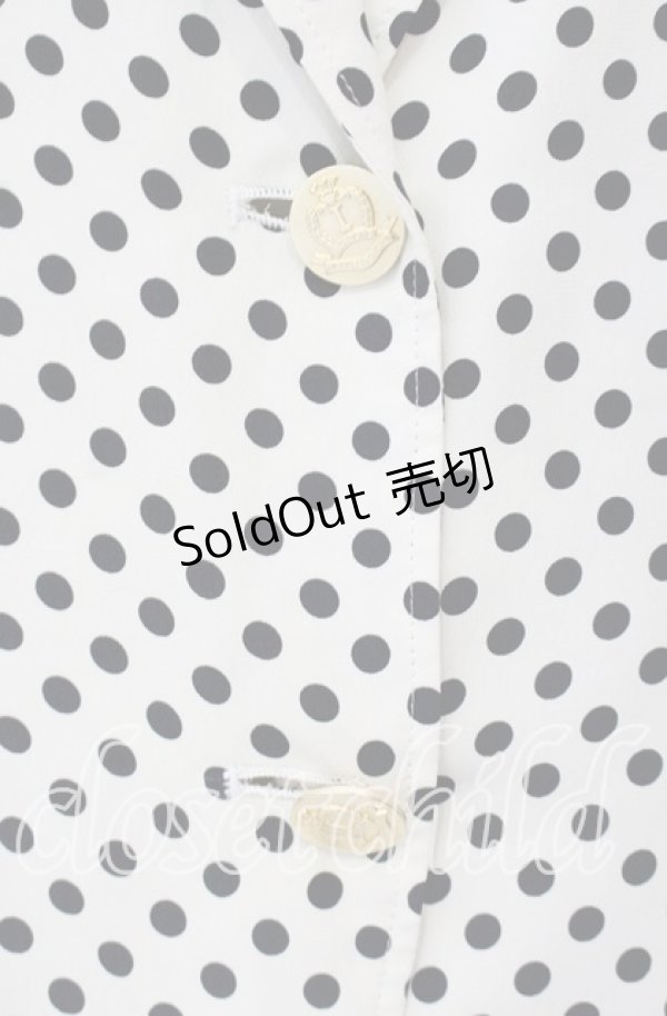 画像2: 【SALE】INGEBORG / ドット総柄ジャケット  アイボリー O-25-10-11-036-LO-JA-OW-ZT079 (2)