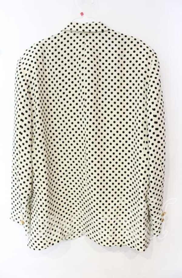 画像3: INGEBORG / ドット総柄ジャケット  アイボリー O-25-10-11-036-LO-JA-OW-ZT079 (3)