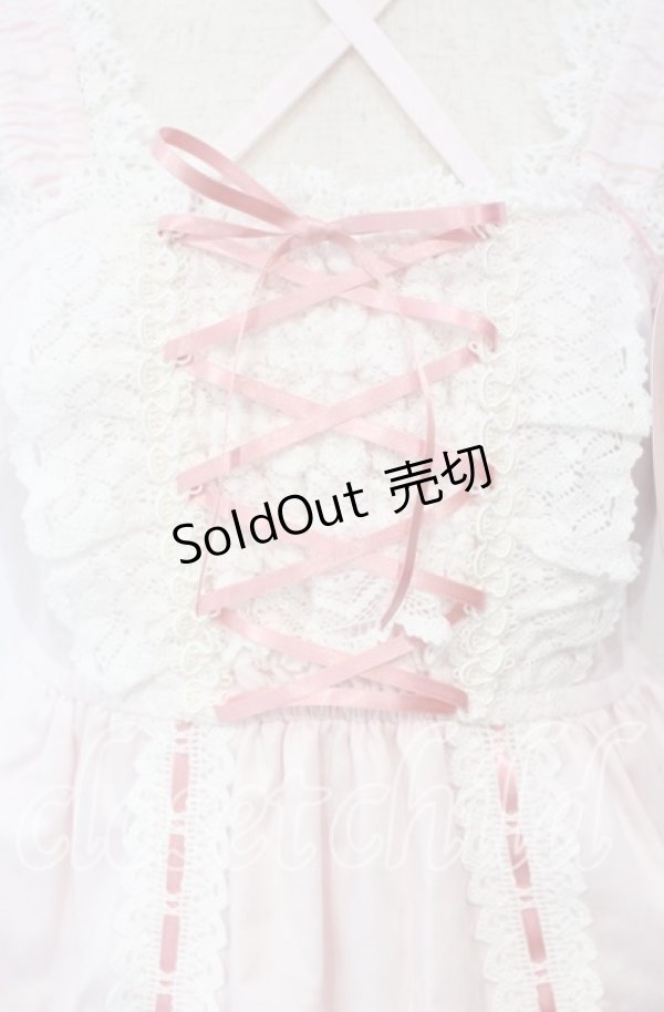 画像2: BABY,THE STARS SHINE BRIGHT / ベビードールジャンパースカート（2025）  ピンク×ローズピンク O-25-10-11-003-BA-OP-IG-OS (2)