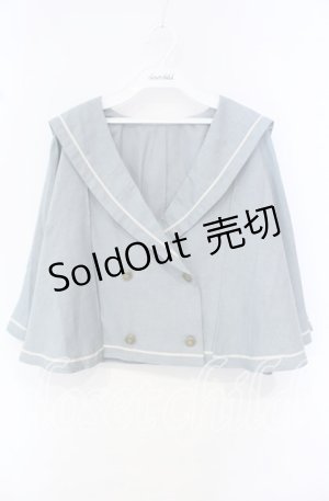 画像: Kurumi Collaboration / マリンアカデミアケープ 3L サックス O-25-10-11-043-LO-JA-IG-OS