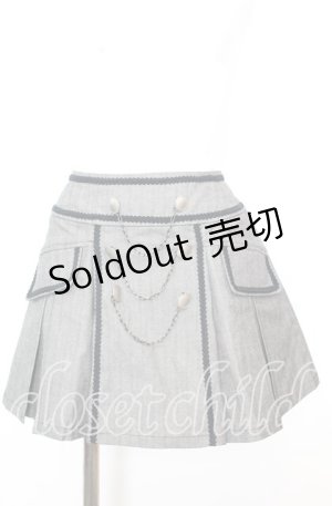 画像: BPN / ブレードプリーツミニスカート  グレー O-25-10-11-1031-GO-SK-IG-ZT238