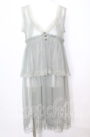 画像: axes femme / ドットチュール重ねジレ  グリーン O-25-10-11-1042-AX-TO-IG-OS