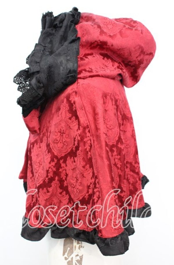 画像3: ATELIER PIERROT / 薔薇色の憤怒 ケープ  レッド×ブラック O-25-10-11-1048-EL-JA-IG-OS (3)