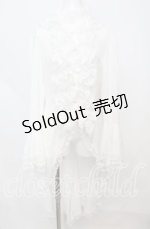 画像: Triple fortune / ロングテールブラウス  ホワイト O-25-10-11-1052-EL-BL-IG-OS