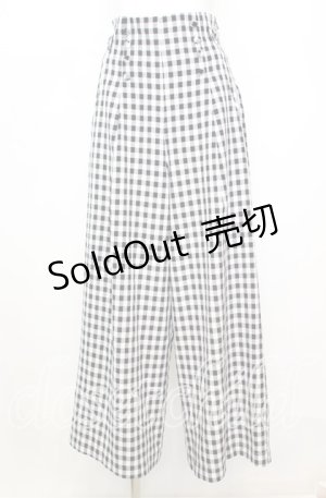 画像: axes femme POETIQUE / ギンガムチェックパンツ  クロ O-25-10-11-1007-AX-PA-IG-ZT1016V