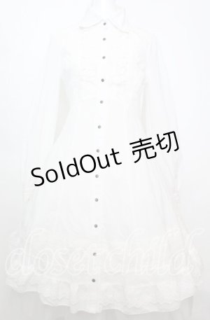 画像: Ozz Croce / フリルヨークワンピース  ホワイト O-25-10-11-1011-OO-OP-IG-OS