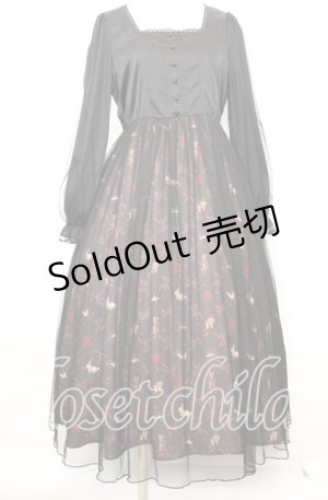 画像: axes femme POETIQUE / 白雪姫ワンピース  クロ O-25-10-11-1014-AX-OP-IG-OS