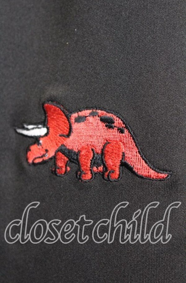 画像2: 【SALE】Candy Stripper / 【高橋愛×Candy Stripper】BRAVE DINOSAUR WIDE PANTS パンツ 2 ブラック×レッド O-25-10-11-1002-PU-PA-IG-ZT219 (2)