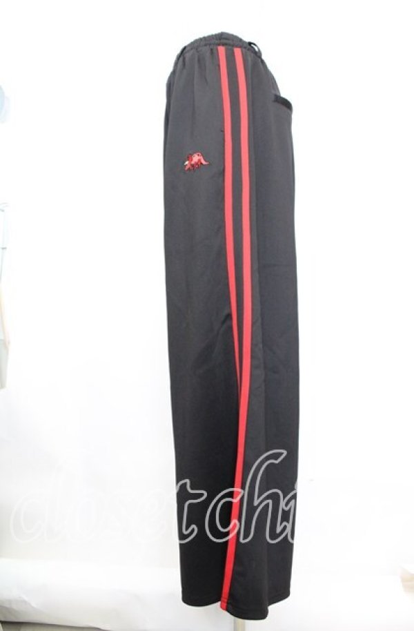 画像3: 【SALE】Candy Stripper / 【高橋愛×Candy Stripper】BRAVE DINOSAUR WIDE PANTS パンツ 2 ブラック×レッド O-25-10-11-1002-PU-PA-IG-ZT219 (3)