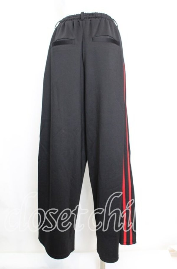 画像4: 【SALE】Candy Stripper / 【高橋愛×Candy Stripper】BRAVE DINOSAUR WIDE PANTS パンツ 2 ブラック×レッド O-25-10-11-1002-PU-PA-IG-ZT219 (4)