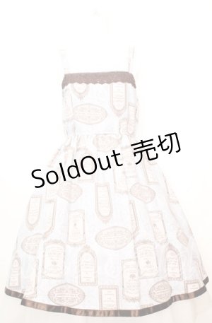 画像: axes femme / アンティークラベルptワンピース  サックス O-25-10-11-1023-AX-OP-IG-OS