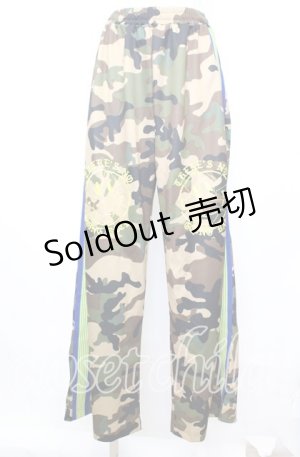 画像: Candy Stripper / BROKEN SMILE TRACK PANTS パンツ  ベージュ O-25-10-11-1003-PU-PA-IG-ZT219