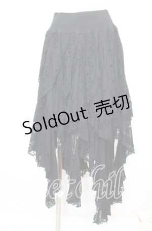 画像: PUNK RAVE / Gothic Black Irregular Skirt イレギュラースカート  ブラック O-25-10-11-1029-PU-SK-IG-OS