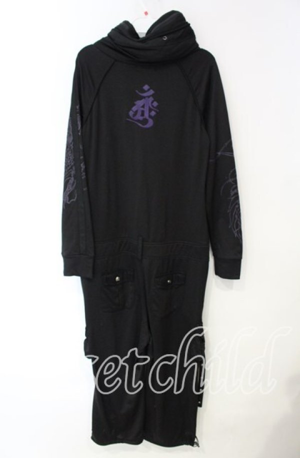 画像4: Qutie Frash / ミリタリーオールインワン  ブラック O-25-10-11-057-QU-OP-OW-OS (4)