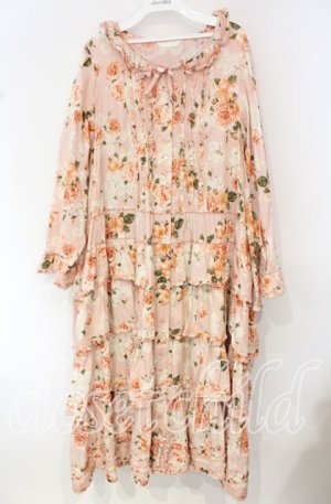 画像: PINK HOUSE / イングリッシュローズワンピース【お直しあり】  ピンク O-25-10-11-058-LO-OP-IG-OS