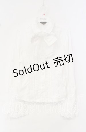 画像: ALICE and the PIRATES / ウォーリア ローズ・ブラウス  ホワイト O-25-10-11-064-PA-BL-IG-OS