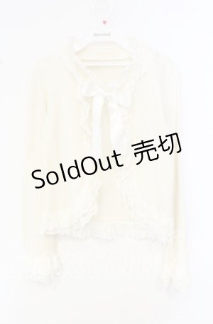 画像: metamorphose / 綿混レースボレロ  アイボリー O-25-10-11-065-ME-TO-IG-OS