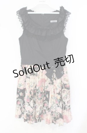 画像: Katharsis / ヴィクトリアンプリントワンピース  ブラック O-25-10-11-068-LO-OP-IG-OS