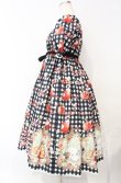 画像4: Enchantlic Enchantilly / プリリリィ 〜夢見る赤林檎〜 ギンガムチェックワンピース  クロ O-25-10-11-005-LO-OP-IG-OS (4)