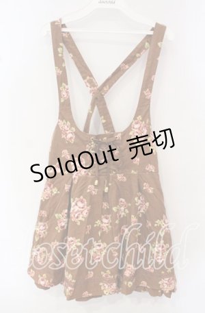 画像: Lizmelo / コーデュロイ風スカート  ブラウン O-25-10-11-084-LO-SK-IG-OS