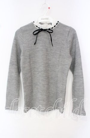 画像: MILK / Babyリブtops  グレー O-25-10-11-086-ML-TO-OW-OS