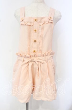 画像: Lizmelo / スカラップサロペット L ピンク O-25-10-11-092-LO-OP-OW-ZT379