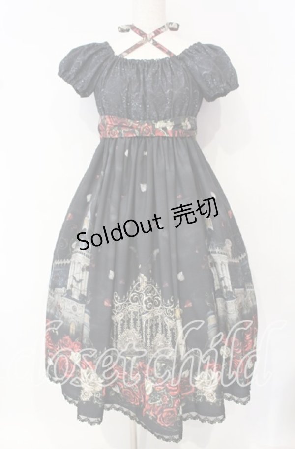 画像1: Enchantlic Enchantilly / 幻影薔薇城〜コウモリ公爵からの招待状〜ワンピース  赤い夜 O-25-10-11-007-LO-OP-IG-OS (1)