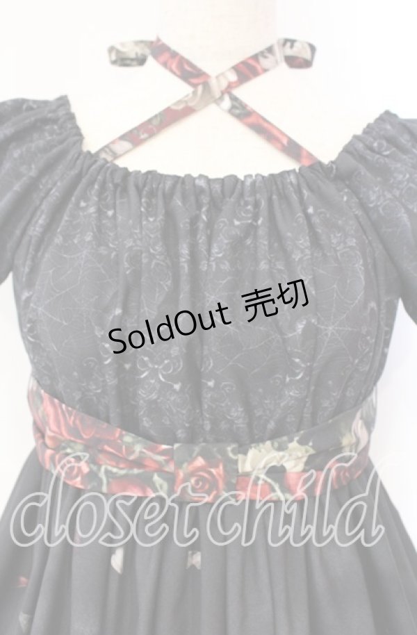 画像2: Enchantlic Enchantilly / 幻影薔薇城〜コウモリ公爵からの招待状〜ワンピース  赤い夜 O-25-10-11-007-LO-OP-IG-OS (2)