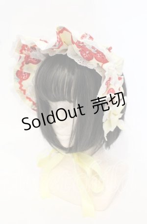 画像: Angelic Pretty / Lyrical Bunny Parlorハーフボンネット  イエロー O-25-10-11-104-AP-AC-OW-OS
