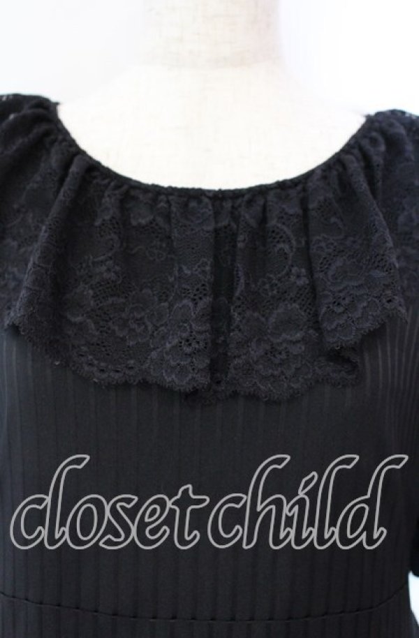 画像2: marcHenTica Laito / ブラック7ストライプワンピース  クロ O-25-10-11-008-LO-OP-IG-OS (2)