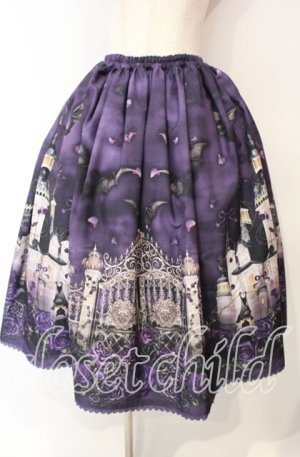 画像: Enchantlic Enchantilly / 幻影薔薇城〜コウモリ公爵からの招待状〜スカート  紫の夜 O-25-10-11-009-LO-SK-IG-OS