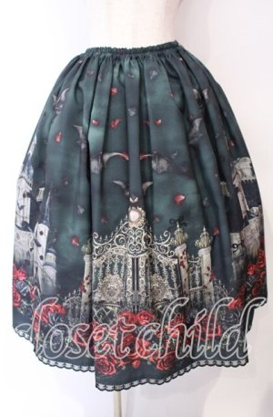 画像: Enchantlic Enchantilly / 幻影薔薇城〜コウモリ公爵からの招待状〜スカート  緑の夜 O-25-10-11-011-LO-SK-IG-OS