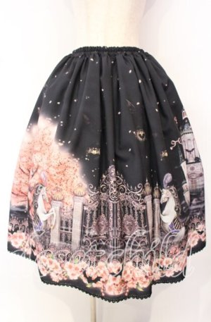 画像: Enchantlic Enchantilly / 幻影桜城 夢幻の一角獣  スカート  黒闇の夜 O-25-10-11-013-LO-SK-IG-OS