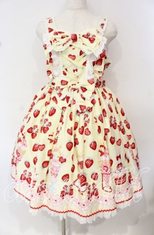 画像: Angelic Pretty / Lyrical Bunny Parlorジャンパースカート  イエロー O-25-10-11-002-AP-OP-OW-OS