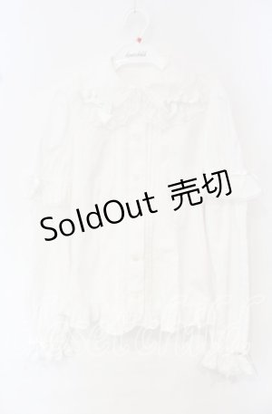 画像: Angelic Pretty / シンプルピンタック付け袖ブラウス  シロ O-25-10-11-015-AP-BL-IG-OS