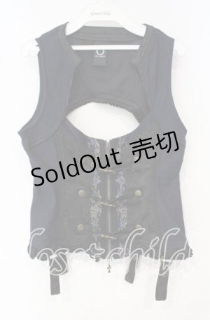 画像: Ozz oneste / ベルテッドベスト  ネイビー系 O-25-10-11-018-OO-TO-IG-OS